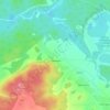 Топографическая карта Курневичи, высота, рельеф