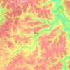 Топографическая карта Болховский район, высота, рельеф