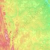 Топографическая карта Горноуральский муниципальный округ, высота, рельеф