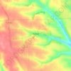 Топографическая карта Мирное, высота, рельеф