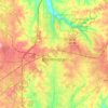 Топографическая карта Bloomington, высота, рельеф