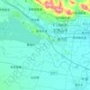 Топографическая карта 湛河区, высота, рельеф