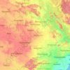 Топографическая карта Telangana, высота, рельеф