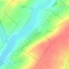Топографическая карта Огородное, высота, рельеф