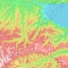Топографическая карта Слюдянское городское поселение, высота, рельеф