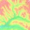 Топографическая карта Сакмарский район, высота, рельеф