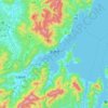 Топографическая карта Миядзу, высота, рельеф