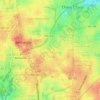 Топографическая карта Chevy Chase, высота, рельеф