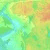 Топографическая карта Колпея, высота, рельеф