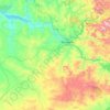 Топографическая карта Уланский район, высота, рельеф
