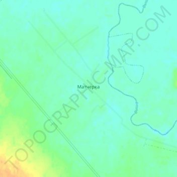 Топографическая карта Матчерка, высота, рельеф
