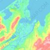 Топографическая карта Приморско-Куйский сельсовет, высота, рельеф