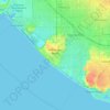 Топографическая карта Huntington Beach, высота, рельеф