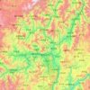 Топографическая карта 攀枝花市, высота, рельеф
