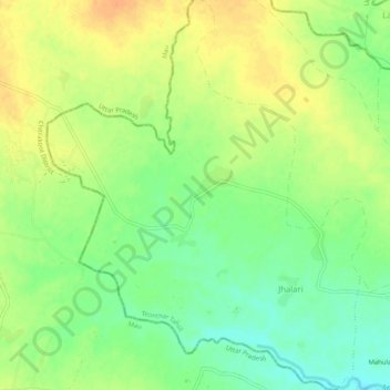 Топографическая карта Ghatia, высота, рельеф