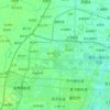 Топографическая карта 濮阳市城乡一体化示范区, высота, рельеф