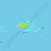 Топографическая карта 赤島, высота, рельеф