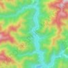 Топографическая карта 洞元湖, высота, рельеф