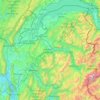 Топографическая карта Haute-Savoie, высота, рельеф