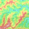 Топографическая карта 璜田乡, высота, рельеф