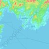 Топографическая карта Санъёонода, высота, рельеф
