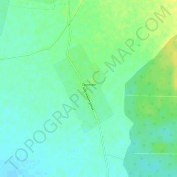 Топографическая карта Сормово, высота, рельеф