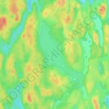Топографическая карта Большое Лобовое озеро, высота, рельеф