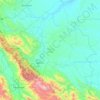 Топографическая карта Padang Lawas, высота, рельеф