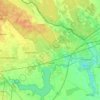 Топографическая карта Палић, высота, рельеф