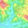 Топографическая карта Auerbach, высота, рельеф