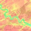 Топографическая карта городской округ Ржев, высота, рельеф