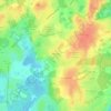 Топографическая карта Хязельки, высота, рельеф
