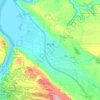 Топографическая карта Moab, высота, рельеф