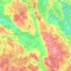 Топографическая карта Нерехтский район, высота, рельеф