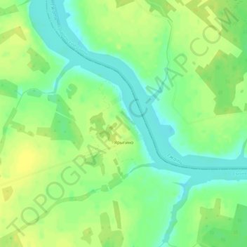 Топографическая карта Ярыгино, высота, рельеф