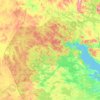 Топографическая карта Кандалакшский район, высота, рельеф