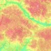 Топографическая карта сельское поселение Село Истье, высота, рельеф