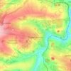 Топографическая карта Первомайск, высота, рельеф