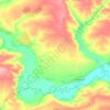Топографическая карта Обливское сельское поселение, высота, рельеф