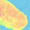 Топографическая карта сельское поселение Ловозеро, высота, рельеф