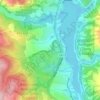 Топографическая карта Lexington Reservoir, высота, рельеф