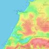 Топографическая карта Biarritz, высота, рельеф