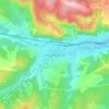 Топографическая карта Нижнебаканская, высота, рельеф