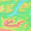 Топографическая карта Гармиш-Партенкирхен, высота, рельеф