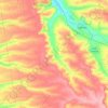 Топографическая карта Ореховская городская община, высота, рельеф