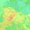 Топографическая карта Светлогорск, высота, рельеф