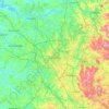 Топографическая карта Кампинас, высота, рельеф