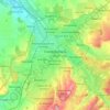 Топографическая карта Симферополь, высота, рельеф