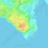 Топографическая карта Darwin City, высота, рельеф