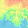 Топографическая карта Каланчакская поселковая община, высота, рельеф